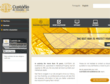 Tablet Screenshot of custodio.com.br